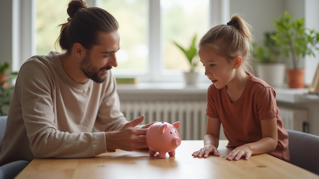 Kind en volwassene samen leren over geld en financieel beheer